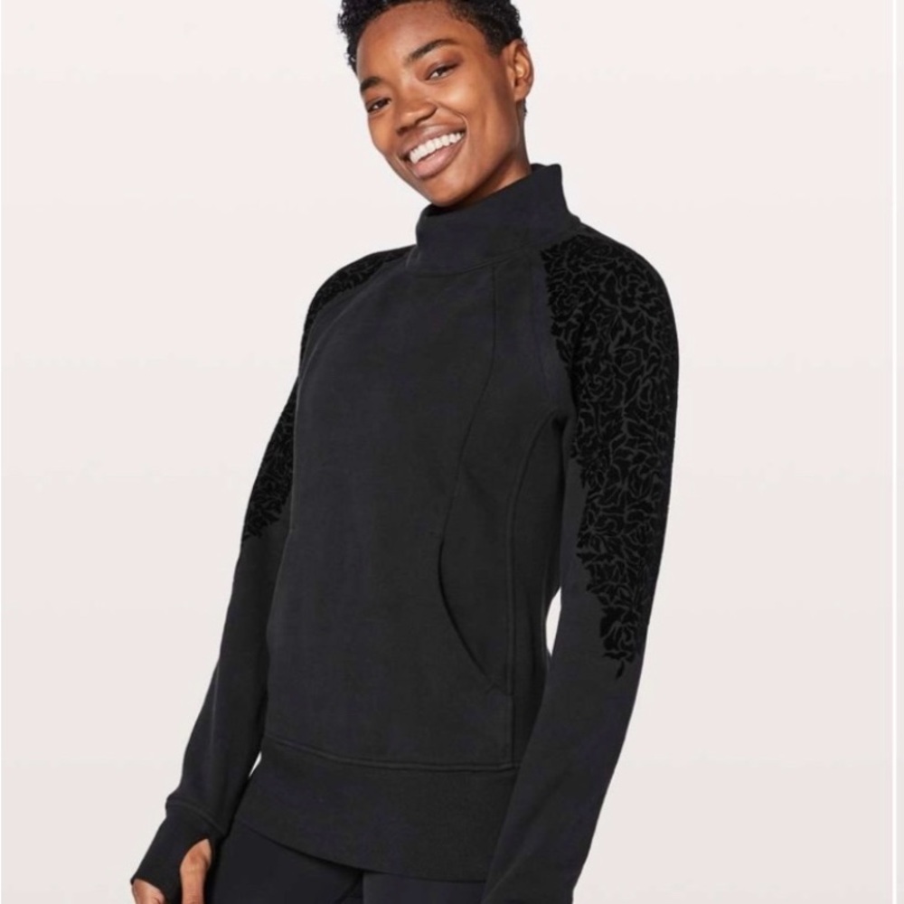 Lululemon Floral Flock Pullover Sweatshirt  🖤
